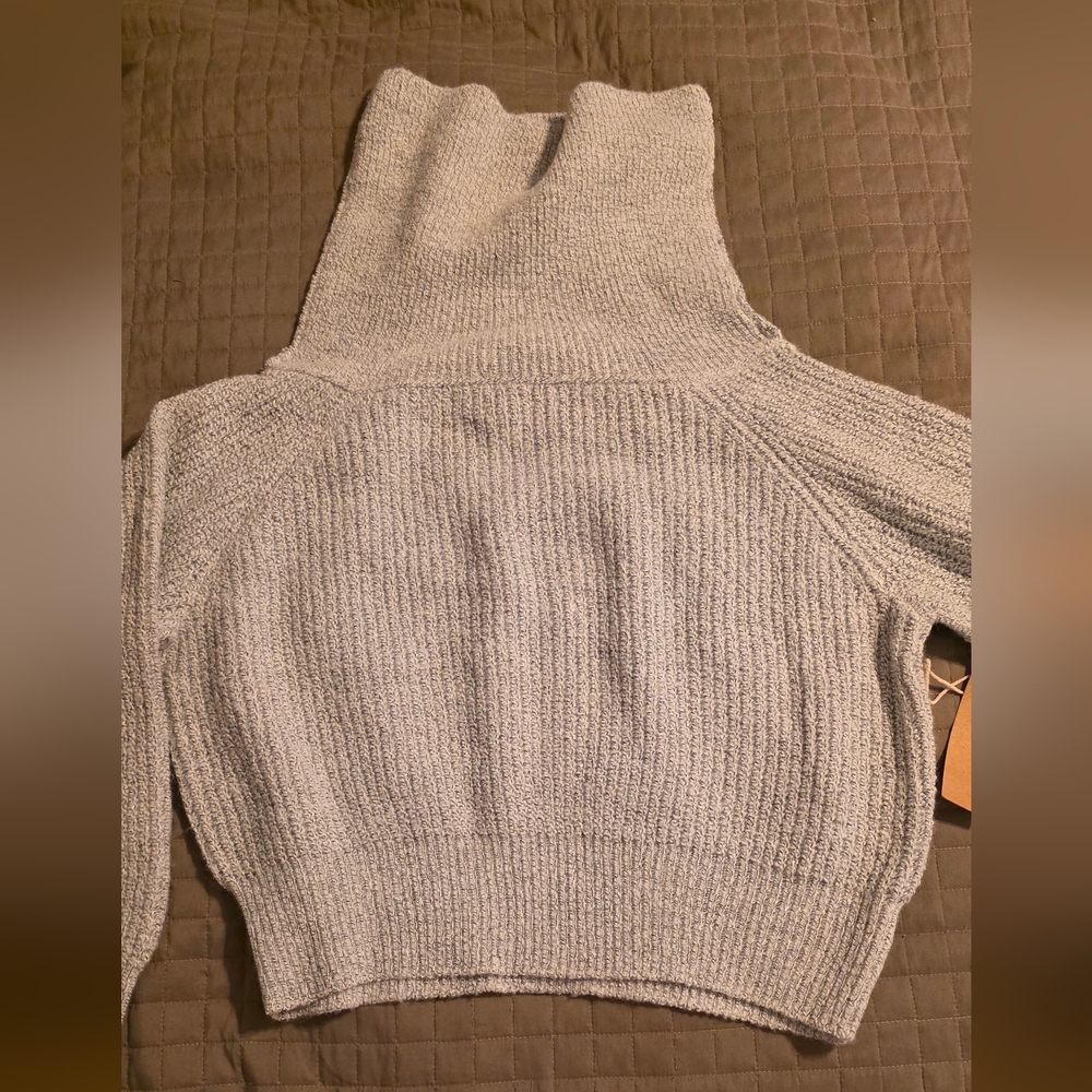 Debut Light Gray Women's Turtleneck Sweater